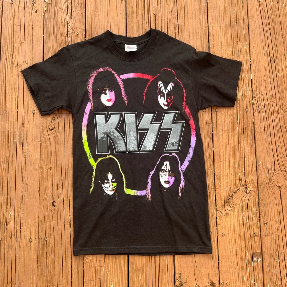 Kiss Band Vintage Tee Shirt 2007 Hanes Heavyweight size S